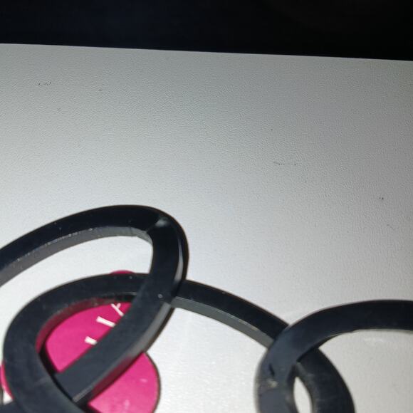 Iris Apfel & Bajalia  Black Oval Link Long Statement Necklace - Picture 3 of 3